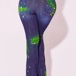 WOMENS JEANS TAYLA FLARE JEAN-MED. WASH