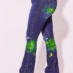 WOMENS JEANS TAYLA FLARE JEAN-MED. WASH