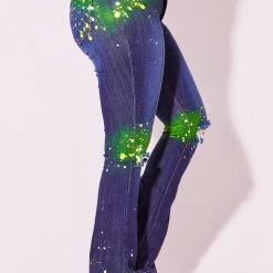 WOMENS JEANS TAYLA FLARE JEAN-MED. WASH