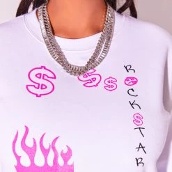 WOMENS HOODIES & SWEATSHIRTS Best Seller THE BANK CREWNECK-WHITE 13 WOMENS HOODIES & SWEATSHIRTS Best Seller THE BANK CREWNECK-WHITE