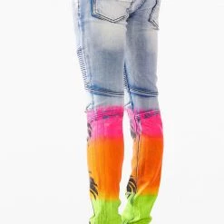 MENS JEANS TOVI PATCH JEAN-YELLOW