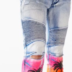 MENS JEANS TOVI PATCH JEAN-YELLOW