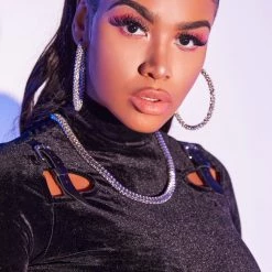 WOMENS DRESSES RYLEE VELVET SET-BLACK Best Seller 13 WOMENS DRESSES RYLEE VELVET SET-BLACK Best Seller