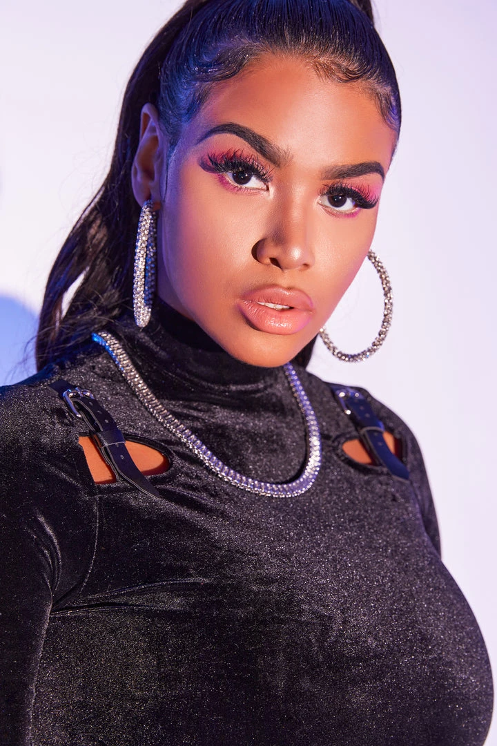 WOMENS DRESSES RYLEE VELVET SET-BLACK Best Seller 6 WOMENS DRESSES RYLEE VELVET SET-BLACK Best Seller