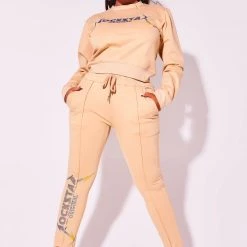 WOMENS TRACK SETS LOTTIE TRACKSET-BEIGE 8 WOMENS TRACK SETS LOTTIE TRACKSET-BEIGE