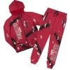 MENS TRACK SETS LORO GRAPHIC TRACK SET-BURGUNDY