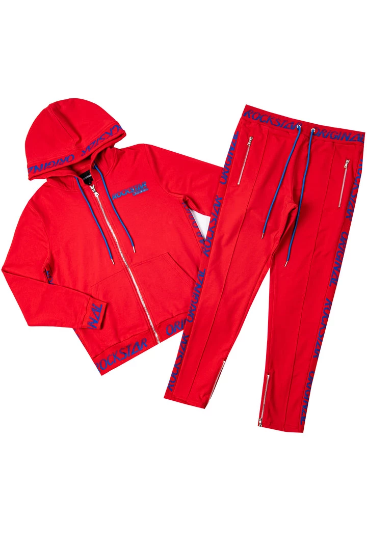 MENS TRACK SETS LAZARUS TRACKSET -RED 1 MENS TRACK SETS LAZARUS TRACKSET -RED