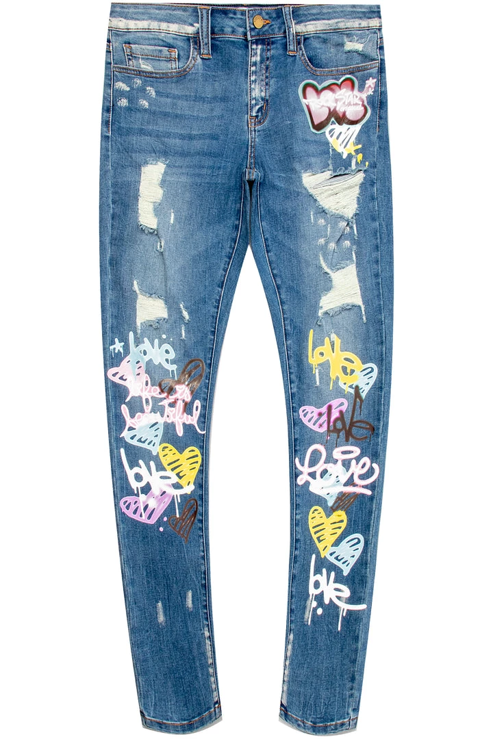 WOMENS JEANS Best Seller LOVERGIRL JEAN - MED. WASH 1 WOMENS JEANS Best Seller LOVERGIRL JEAN - MED. WASH