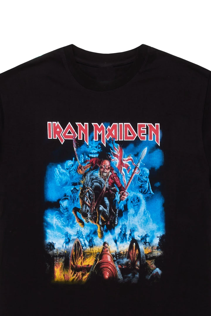 MENS TEES MAIDEN WEST T-SHIRT-BLACK 2 MENS TEES MAIDEN WEST T-SHIRT-BLACK