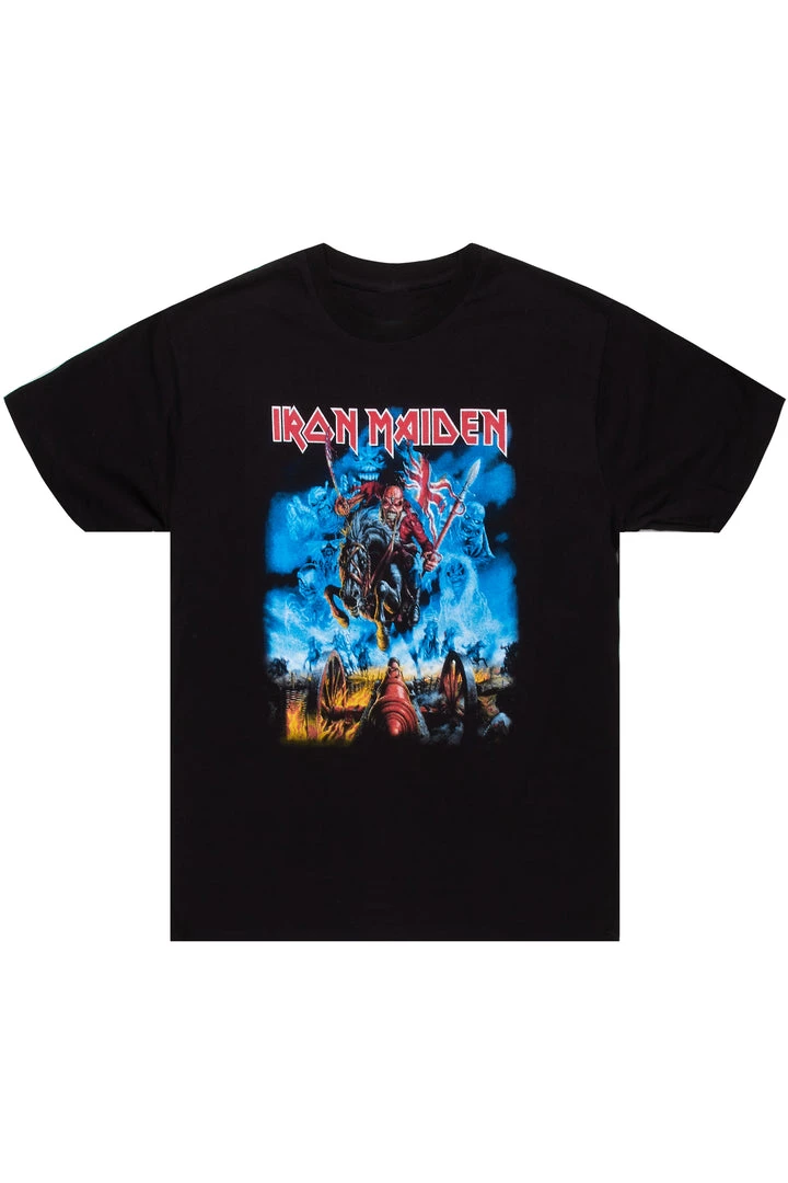 MENS TEES MAIDEN WEST T-SHIRT-BLACK 1 MENS TEES MAIDEN WEST T-SHIRT-BLACK