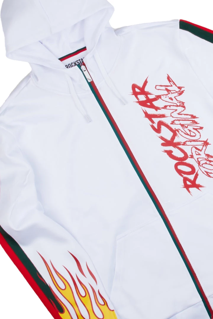 MENS TRACK SETS MANE GRAPHIC TRACK SET-WHITE 2 MENS TRACK SETS MANE GRAPHIC TRACK SET-WHITE