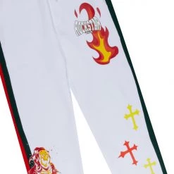 MENS TRACK SETS MANE GRAPHIC TRACK SET-WHITE 5 MENS TRACK SETS MANE GRAPHIC TRACK SET-WHITE