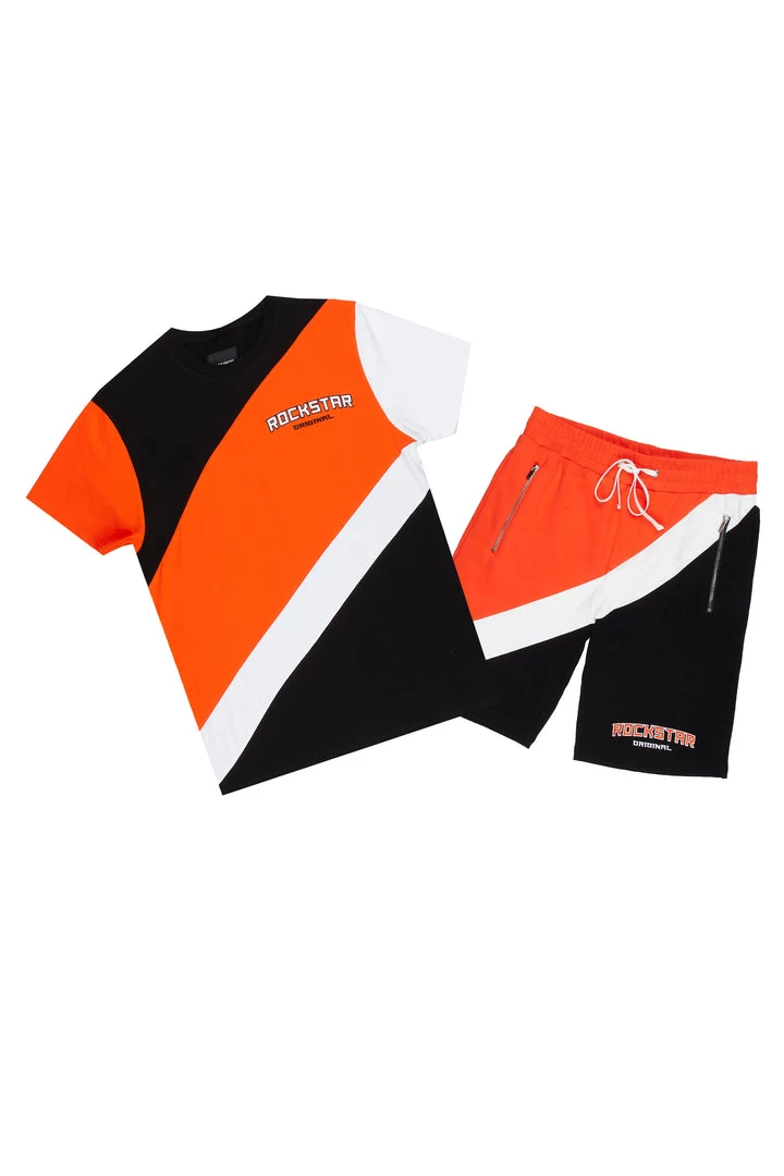 MENS SHORT SETS Track Sets MARCELLIN SHORT SET-ORANGE/BLACK 2 MENS SHORT SETS Track Sets MARCELLIN SHORT SET-ORANGE/BLACK