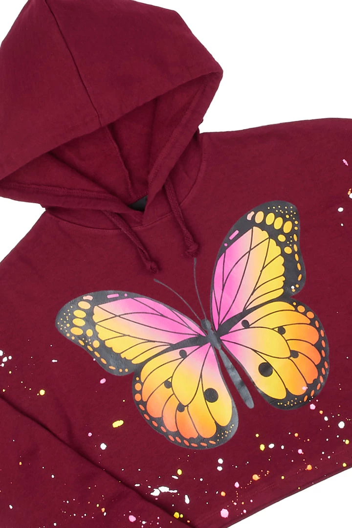 WOMENS TRACK SETS MARIPOSA TRACKSET-BURGUNDY 2 WOMENS TRACK SETS MARIPOSA TRACKSET-BURGUNDY