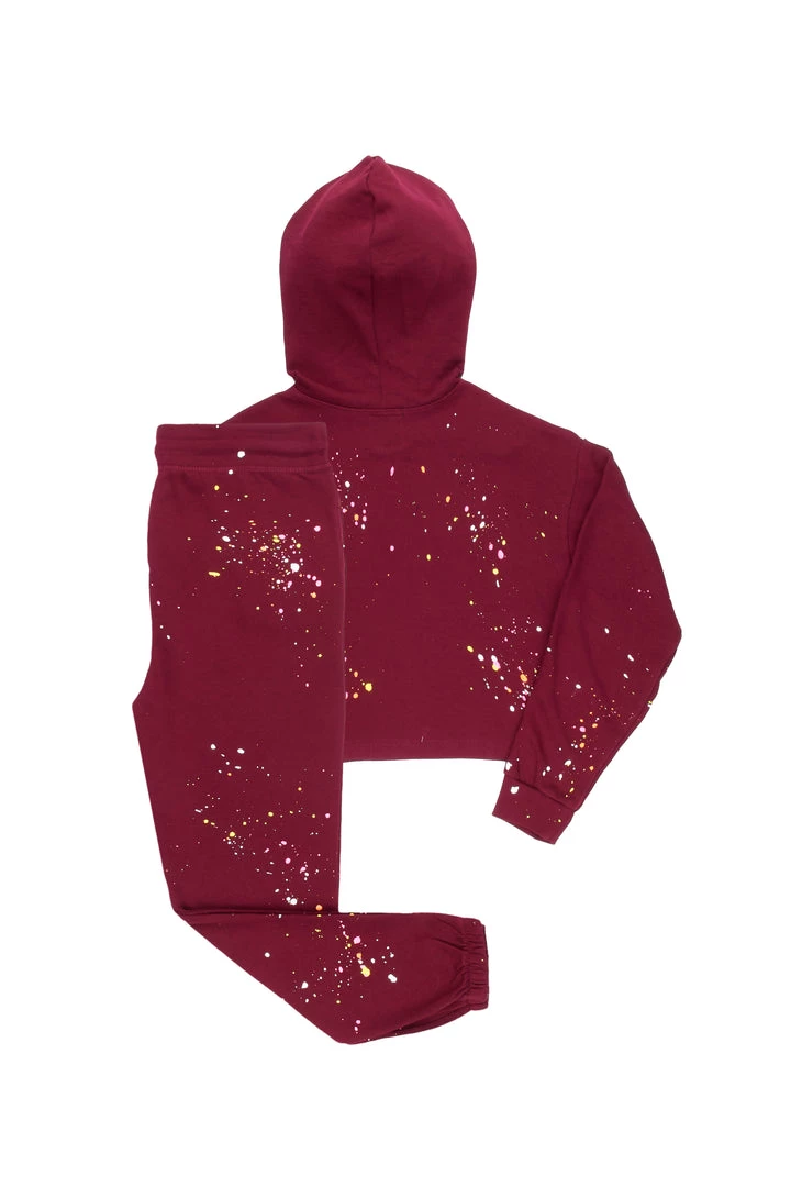 WOMENS TRACK SETS MARIPOSA TRACKSET-BURGUNDY 4 WOMENS TRACK SETS MARIPOSA TRACKSET-BURGUNDY