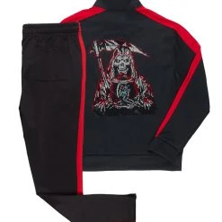 MENS TRACK SETS MARQI GRAPHIC TRACK SET-BLACK/RED 7 MENS TRACK SETS MARQI GRAPHIC TRACK SET-BLACK/RED