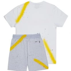 MENS SHORT SETS MAVEN SHORT SET-WHITE/HEATHER