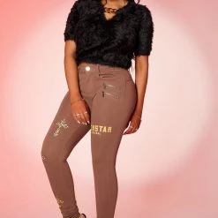 WOMENS TOPS DOTTIE FAUX FUR TOP-BLACK Best Seller