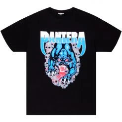 MENS TEES METAL PANTHER T-SHIRT-BLACK Tops
