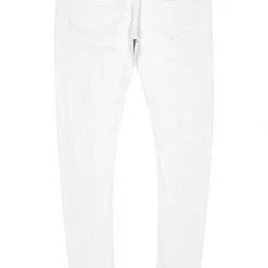 MENS JEANS MOON 5 POCKET JEAN-WHITE Denim