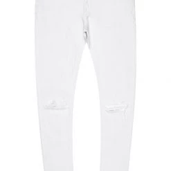 MENS JEANS MOON 5 POCKET JEAN-WHITE Denim