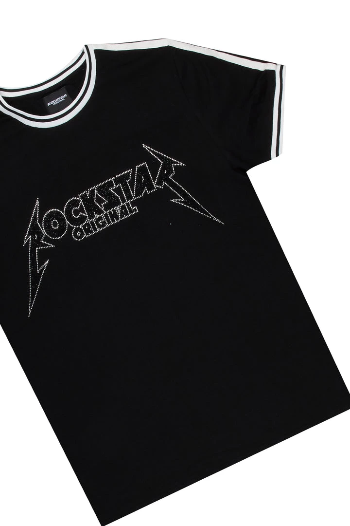 MENS TRACK SETS MOON T-SHIRT TRACKSET-BLACK 2 MENS TRACK SETS MOON T-SHIRT TRACKSET-BLACK