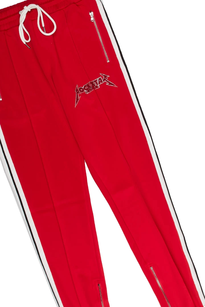 MENS TRACK SETS MOON T-SHIRT TRACKSET-RED 3 MENS TRACK SETS MOON T-SHIRT TRACKSET-RED