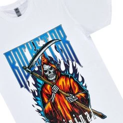 MENS SHORT SETS Track Sets MURATI T-SHIRT/DENIM SHORT SET-WHITE