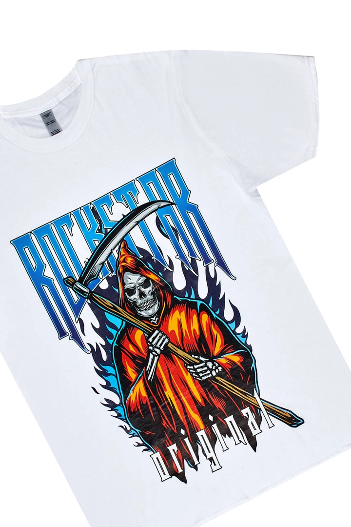 MENS SHORT SETS Track Sets MURATI T-SHIRT/DENIM SHORT SET-WHITE 2 MENS SHORT SETS Track Sets MURATI T-SHIRT/DENIM SHORT SET-WHITE