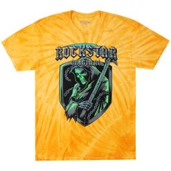 MENS TEES MAVERICK TIE DYE T-SHIRT-YELLOW