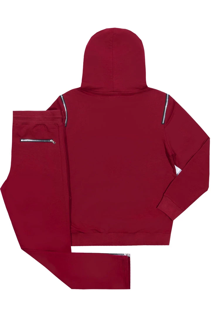 BOYS TRACK SETS KIDS MAXIME TRACK SET-BURGUNDY 3 BOYS TRACK SETS KIDS MAXIME TRACK SET-BURGUNDY