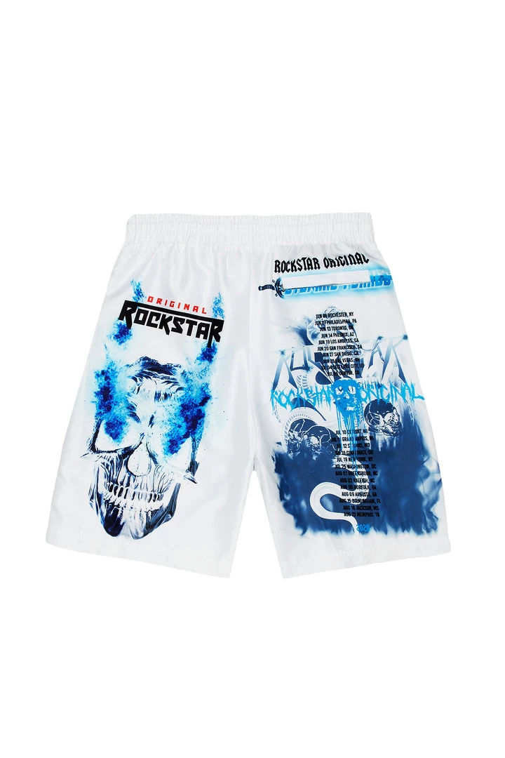 MENS SWIM NASH SWIM SHORT- WHITE 3 MENS SWIM NASH SWIM SHORT- WHITE