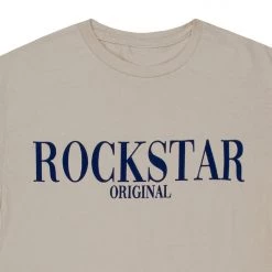 MENS TEES OCTAVIO PRINTED T-SHIRT-BEIGE/NAVY Tops