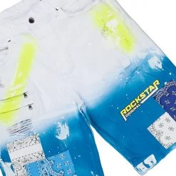 MENS SHORT SETS CIEN T-SHIRT/DENIM SHORT SET-BLUE/NAVY