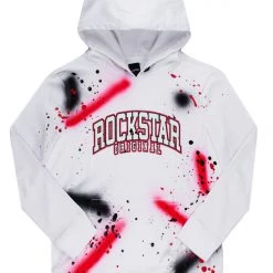 MENS HOODIES & SWEATSHIRTS NERO PAINTER HOODIE-WHITE/PINK Tops