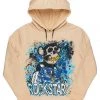 MENS HOODIES & SWEATSHIRTS NFT APE GRAPHIC HOODIE-BEIGE
