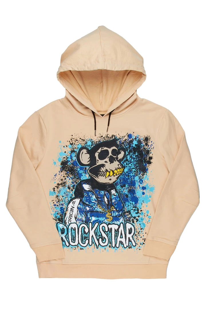 MENS HOODIES & SWEATSHIRTS NFT APE GRAPHIC HOODIE-BEIGE 1 MENS HOODIES & SWEATSHIRTS NFT APE GRAPHIC HOODIE-BEIGE