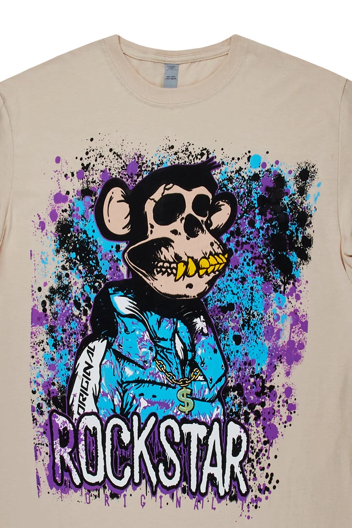 MENS TEES NFT GRAPHIC T-SHIRT-BEIGE 2 MENS TEES NFT GRAPHIC T-SHIRT-BEIGE