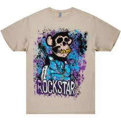 MENS TEES NFT GRAPHIC T-SHIRT-BEIGE