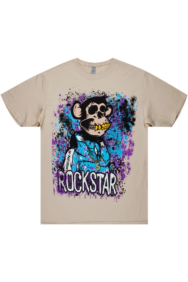 MENS TEES NFT GRAPHIC T-SHIRT-BEIGE 1 MENS TEES NFT GRAPHIC T-SHIRT-BEIGE