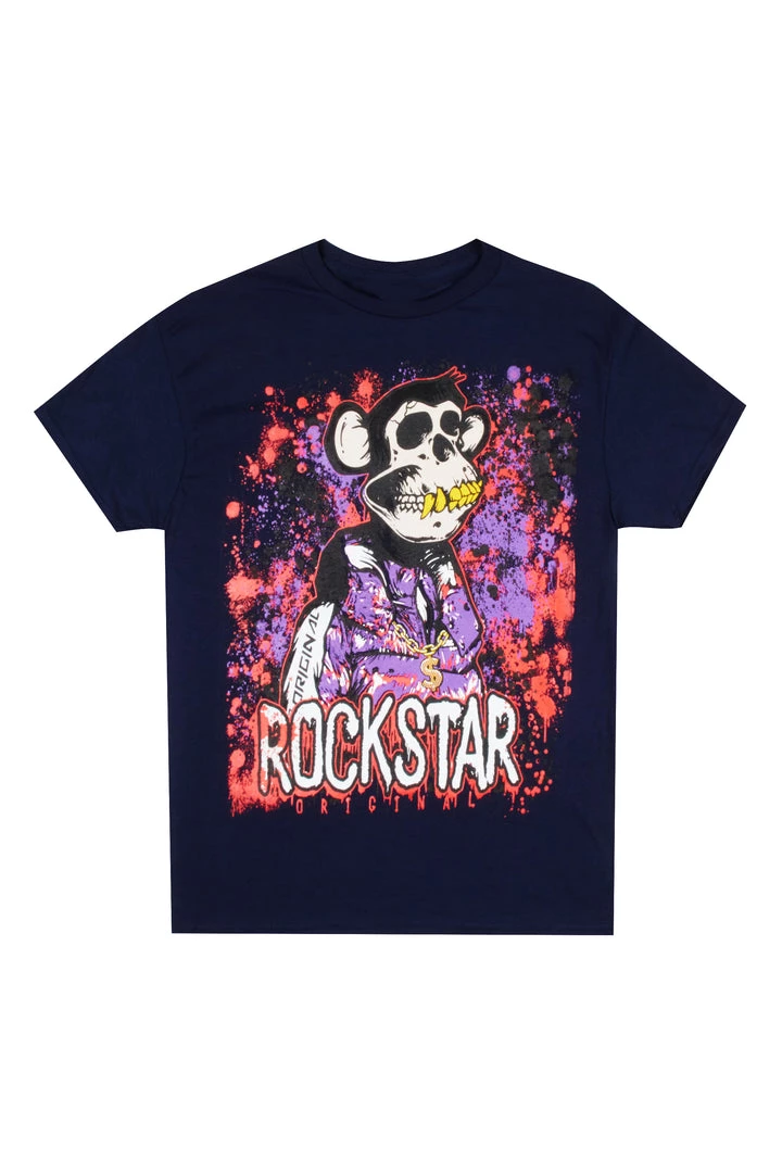 MENS TEES NFT GRAPHIC T-SHIRT-NAVY Tops 1 MENS TEES NFT GRAPHIC T-SHIRT-NAVY Tops