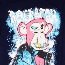 MENS TEES NFT GRAPHIC T-SHIRT-BLUE/NAVY Tops