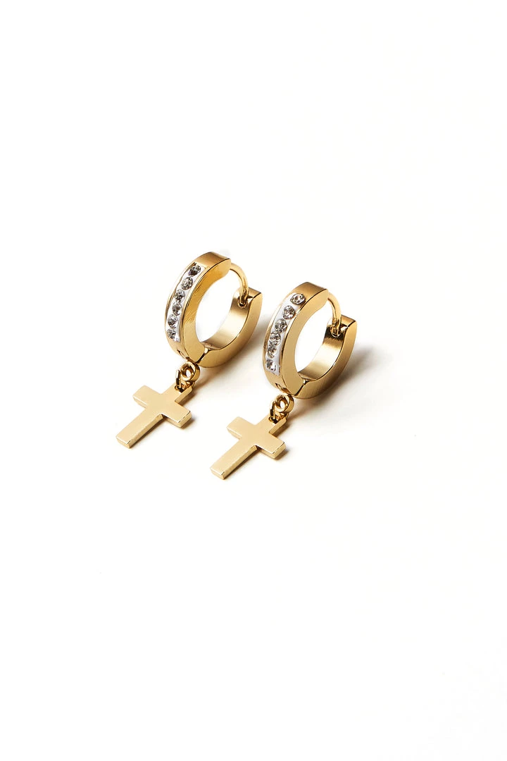 MENS ACCESSORIES NIO EARRINGS-GOLD 1 MENS ACCESSORIES NIO EARRINGS-GOLD