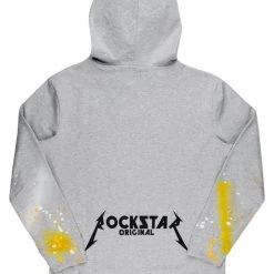 MENS HOODIES & SWEATSHIRTS NERO PAINTER HOODIE-GREY/YELLOW 5 MENS HOODIES & SWEATSHIRTS NERO PAINTER HOODIE-GREY/YELLOW