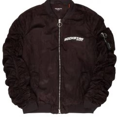 MENS JACKETS NUKE BOMBER JACKET-BLACK