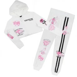 WOMENS TRACK SETS NYLA TRACKSET-WHITE