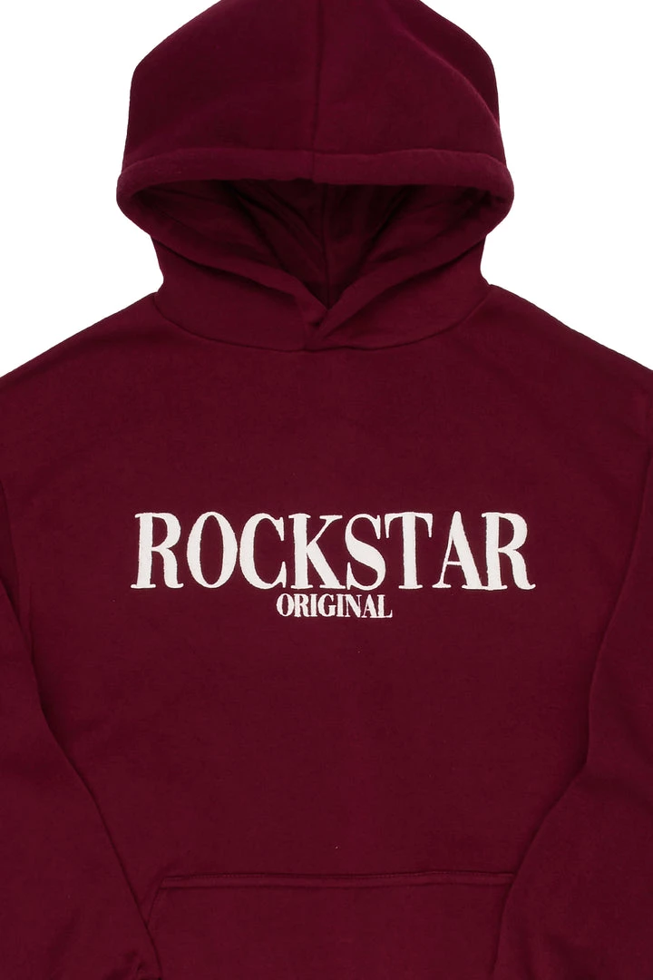 MENS HOODIES & SWEATSHIRTS OCTAVIO GRAPHIC HOODIE-BURGUNDY 2 MENS HOODIES & SWEATSHIRTS OCTAVIO GRAPHIC HOODIE-BURGUNDY