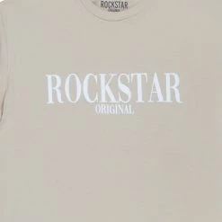 MENS TEES OCTAVIO PRINTED T-SHIRT-BEIGE/WHITE Tops