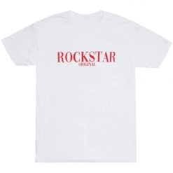 MENS TEES OCTAVIO PRINTED T-SHIRT-WHITE/RED Tops