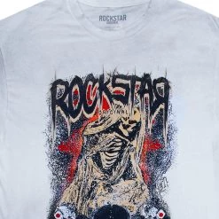 MENS TEES Tops OZZY PRINTED T-SHIRT-WHITE